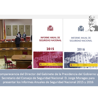 En directo a partir de las 12.00 la comparecencia del Director de Gabinete de la Presidencia del Gobierno y Secretario del Consejo de Seguridad Nacional para presentar el Informe Anual de Seguridad 2016 y 2015