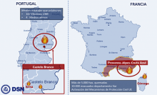 Incendios en Portugal y Francia